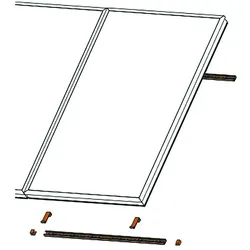 Citrin Solar Kollektormontageset Aufdach 1er Erweiterung für CS 155 112943