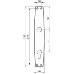 Langschild Modell 1000 Favorit