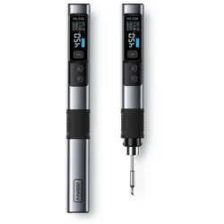 FNIRSI HS-02A Smart-Lötkolben (inkl. 6 Lötspitzen + 100 W Netzteil)