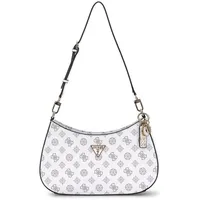 GUESS Damen Schultertasche Noelle White Logo