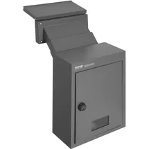 Vevor Mauerdurchwurf Briefkasten Einbaubriefkasten 320x158x430mm dunkelgrau