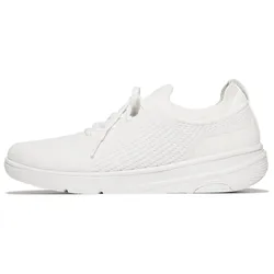 Slip-On Sneaker FITFLOP "SUPER-Q", Damen, Gr. 40, weiß, Textil, unifarben, sportlich, Schuhe, Slip-On Sneaker, Schlupfschuh mit Keilabsatz