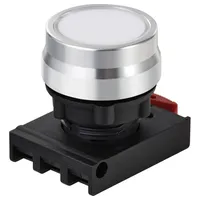 TRU Components TC-12835244 ONPOW26BK-Z/W Drucktaster-Frontelement Knopf Weiß