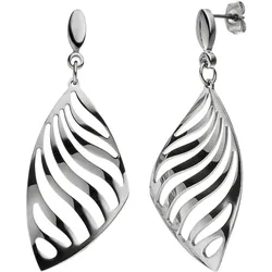 Paar Ohrhänger JOBO, silber (edelstahlfarben), Ohrringe, Damen, Edelstahl, Edelstahl