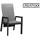 clemento Sunso Gartenstuhl 60 x 70 x 106 cm grau