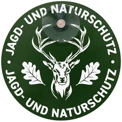 Wilde Hilde Original Autoschild Jagd- und Naturschutz Hirsch
