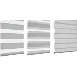 GARDINIA Doppelrollo EasyFix 90 x 150 cm grau