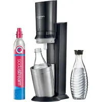 Sodastream Wassersprudler CRYSTAL 3.0 Mit Quick-Connect Co2-Zylinder| Inkl. 2X 0