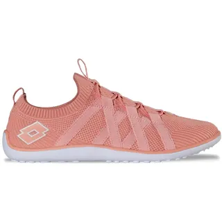 Barfußschuh LOTTO, Damen, Gr. 42, rosa (dunkelrose, weiß), Kunstfaser, unifarben, Schuhe Barfußschuh, - mit extra dünner Sohle - wie barfuß