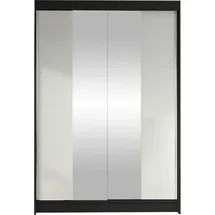 Mirjan24 Schiebetürenschrank Lino II 2-türig 0 x 0 x 0 cm Schwarz/Weiß