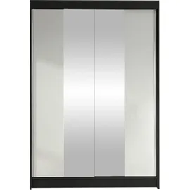 Mirjan24 Schiebetürenschrank Lino II 2-türig 0 x 0 x 0 cm Schwarz/Weiß