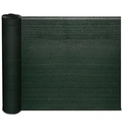 KARAT Zaunblende "Marius" - Schattiergewebe 150g/m2 mit Befestigungszubehör - Sonnenschutz Sichtschutz Windschutz / 1,8 x 10 m - Grün