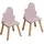 Mobili Rebecca Kinderstühle, Pink, Holzwerkstoff, 25x50x25 cm, Kinder- - Jugendzimmer, Kindermöbel, Kindersitzmöbel - -tische, Kinderstühle