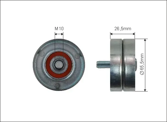 CAFFARO Spannrolle, Keilrippenriemen 39211 für Peugeot Citroën Citroën/Peugeot