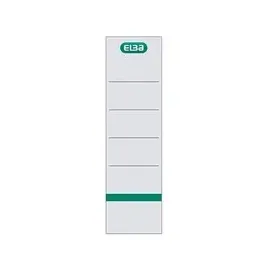 Elba Rückenschilder 8,0 cm Weiß 10 Blatt