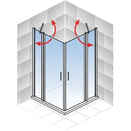 Schulte Alexa Style 2.0 Eckeinstieg  80 x 80 cm EP3260040150017192