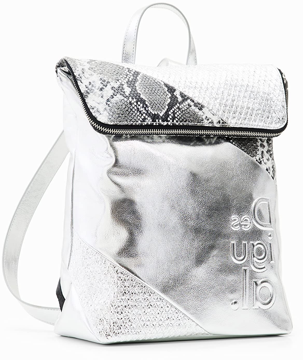 Desigual Damen Back_delta BACK DELTA SILVER NERANO 9188, Material Finishes, Einheitsgröße EU