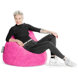 Sitting Point BeanBag Fluffy 70 x 110 cm pink