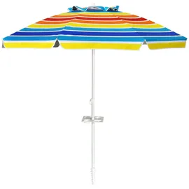 Costway Sonnenschirm Ø 200 cm Bunt