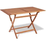 vidaXL Gartentisch Klappbar 120x70x75 cm Massivholz Teak