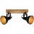 Briloner Deckenstrahler Barnim 2-flg. schwarz-gold Holz