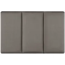 neu.haus [neu.haus] - Wandkissenset Carpino 3-tlg. Samt 60x30 cm Dunkelgrau