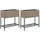 vidaXL Hochbeete mit Ablage 70 x 28 x 70 cm Grau
