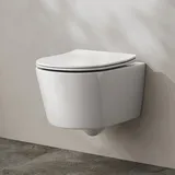 Kronenbach Tube Wand-WC mit WC-Sitz Weiß glänzend