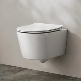 Kronenbach Tube Wand-WC mit WC-Sitz Weiß glänzend