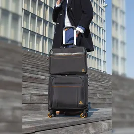 Exacompta Reise-Trolley Exactive Kunstfaser schwarz