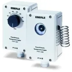 Eberle 875010001000 Rohranlegeregler, Aussenskala 20...90C, AC 230V/24V, 1Wechsler, 15 A, mit Spannband RAR 87501