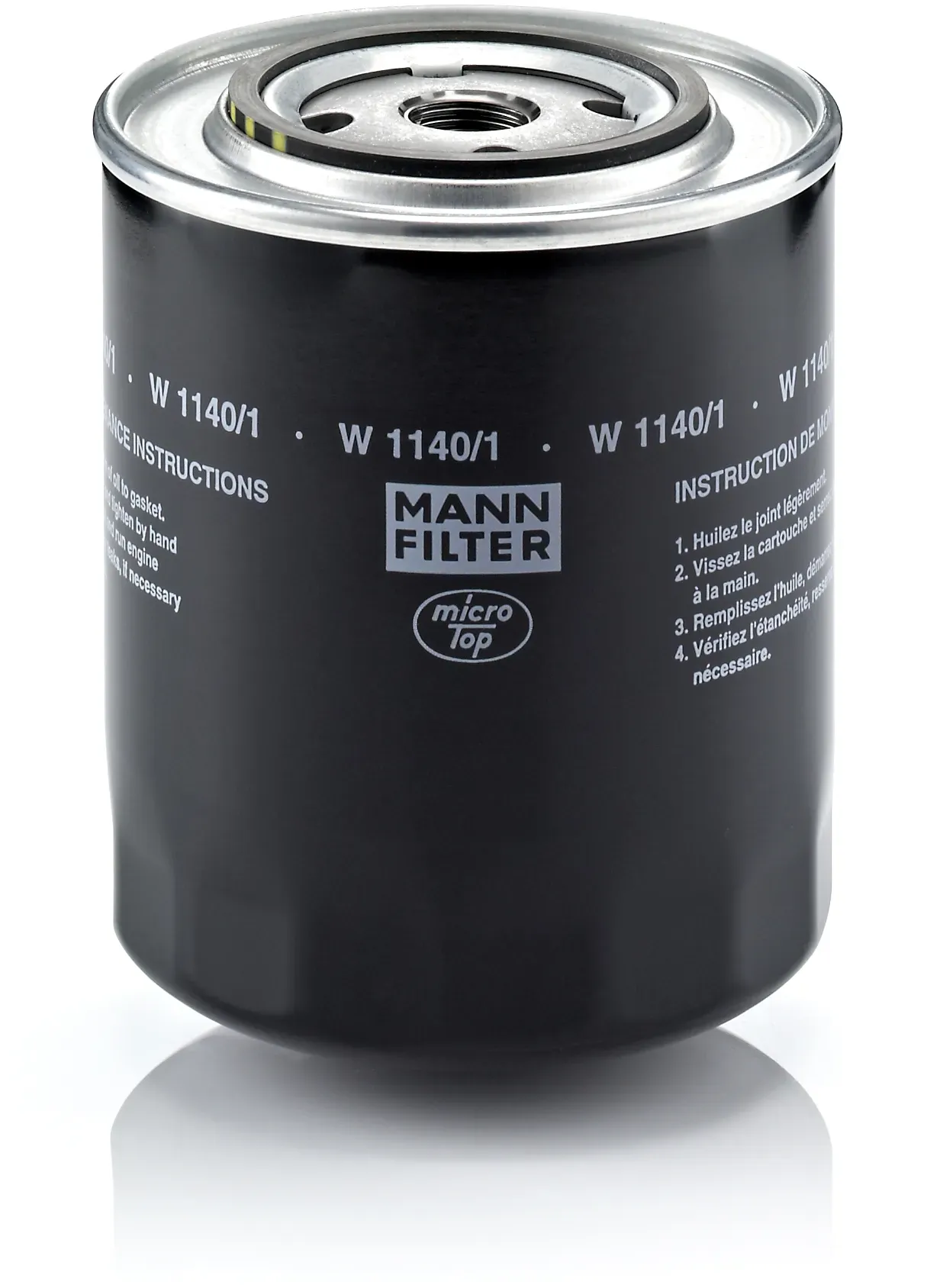 MANN-FILTER Ölfilter w11401 Anschraubfilter 135mm Gewindemaß3/4-16 UNF für VAG