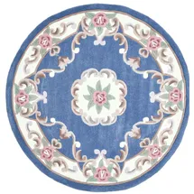 THEKO Ming Handtuftteppich 150 x 150 cm Blau