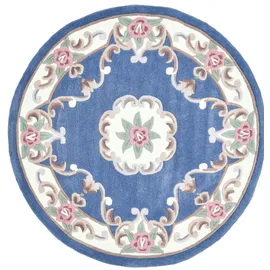 THEKO Ming Handtuftteppich 150 x 150 cm Blau