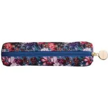Cedon Easy Pencil Case Blumenbouquet petrol