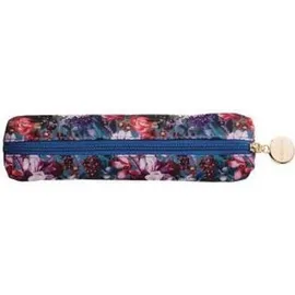 Cedon Easy Pencil Case Blumenbouquet petrol
