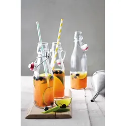 Bormioli Glasflasche mit Bügelverschluß Swing, transparent, 0.25 l