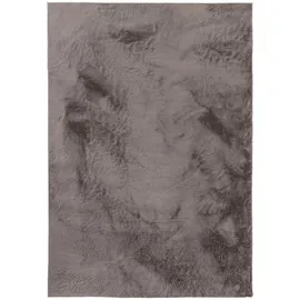 benuta basic - Kunstfell-Teppich, Grau 80x150 cm