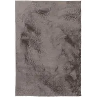 benuta basic - Kunstfell-Teppich, Grau 80x150 cm