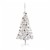 vidaXL Künstlicher Weihnachtsbaum Silber 120 cm