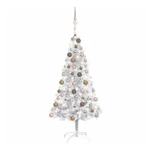 vidaXL Künstlicher Weihnachtsbaum Silber 120 cm