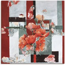 Artland Leinwandbild »Mohn Variation«, Blumen, (1 St.), auf Keilrahmen gespannt Artland Farbe Bild(er): rot