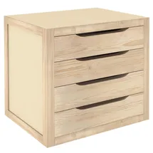 Astigarraga Kommode 39 x 30 x 37,5 cm Beige / Mehrfarbig