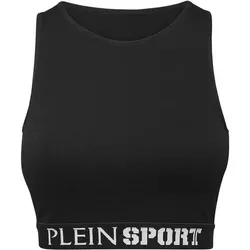 PLEIN SPORT Damen BH LOGO, Schwarz, S