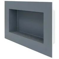 PROTEKTOR Wandnische Dusche 20 x 40cm, Polysterol Anthrazit