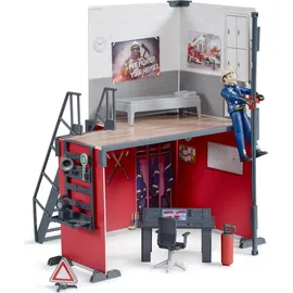 Bruder bworld Feuerwehrstation mit Feuerwehrmann