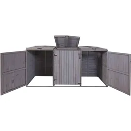 MCW Mülltonnenverkleidung H74 237 x 126 x 98 cm grau