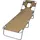 vidaXL Sonnenliege Klappbar 189 x 58 x 27 cm Taupe