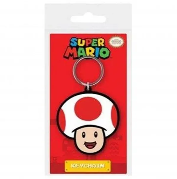- Super Mario - Soft PVC Keychain - Toad - Schlüsselanhänger