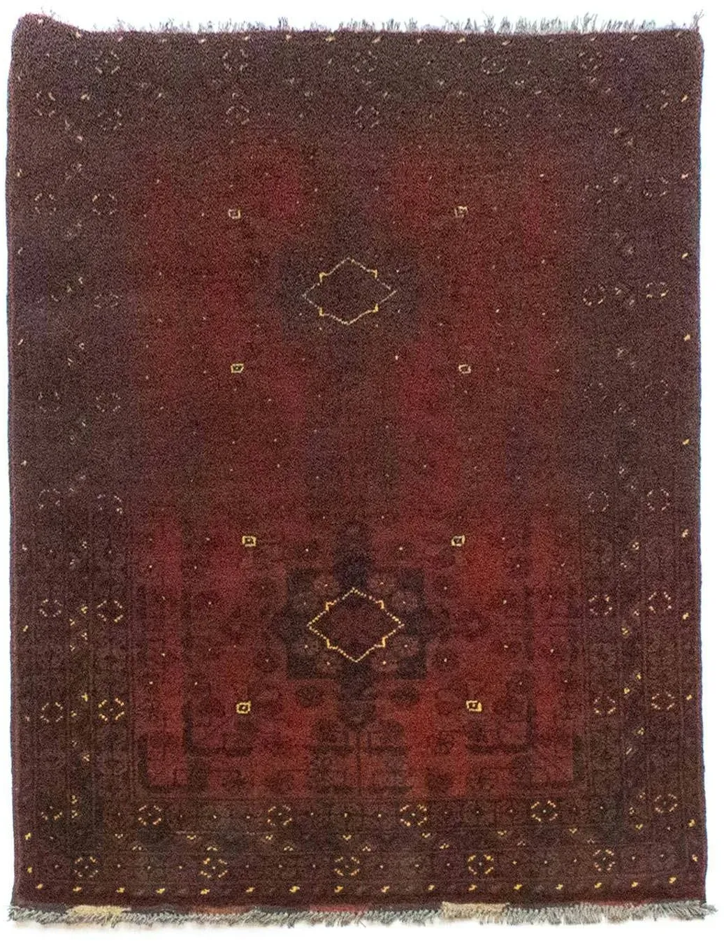 Morgenland Afghan Teppich - Kunduz - 184495 - 125 x 78 cm - rot - rechteckig